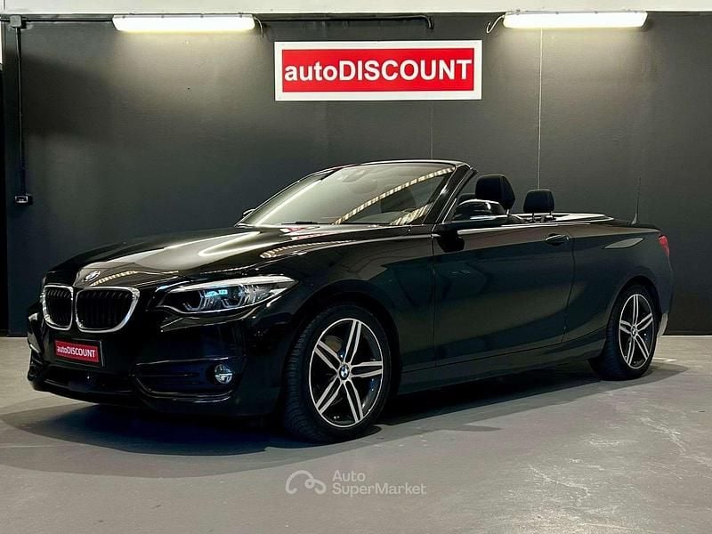 Usata BMW 220 Sport Line 190 CV (139 kW) 2019 Nero Cabrio