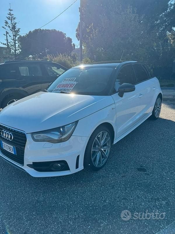 Usata Audi A1 S-Line 90 CV (66 kW) 2014 Bianco Utilitaria