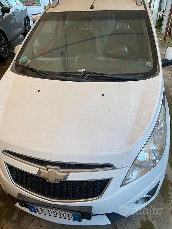 Usata Chevrolet Spark LS 82 CV (60 kW) 2010 Bianco Utilitaria