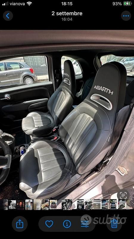 Grigio Usata 2020 Abarth 595 Tre volumi | 15.500 € (Super prezzo) - Immagine 1/4