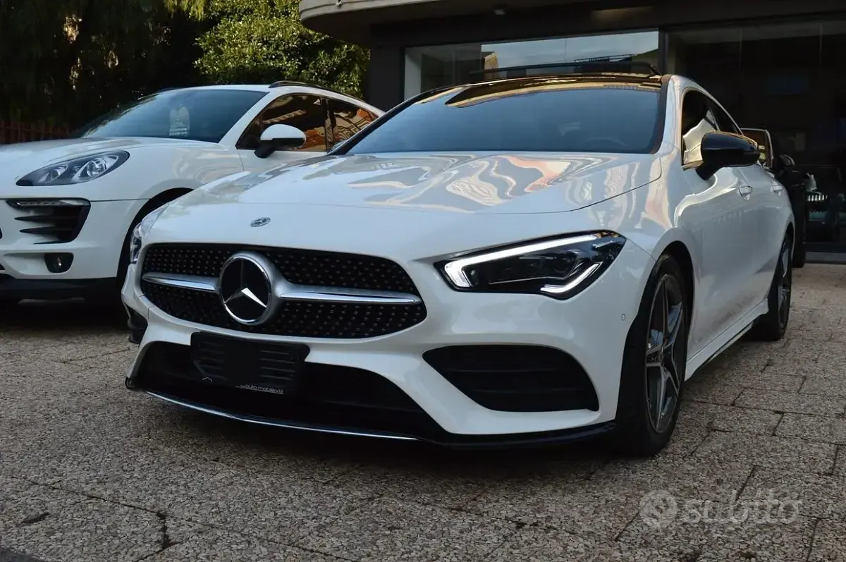 Usata Mercedes CLA200 AMG Line Premium Plus 150 CV (110 kW) 2023 Bianco Coupé