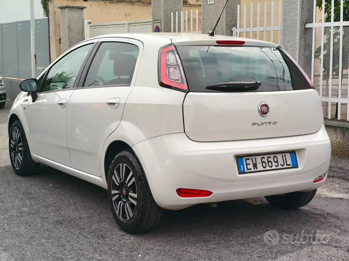 Usata Fiat Punto Young 69 CV (50 kW) 2014 Bianco Utilitaria