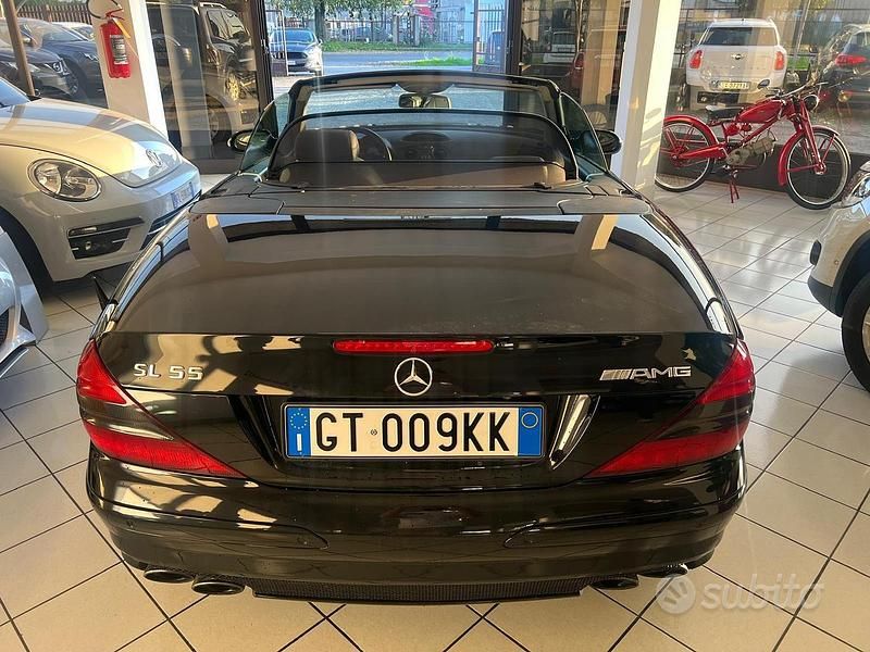 Usata Mercedes SL55 AMG AMG 500 CV (367 kW) 2003 Nero Cabrio