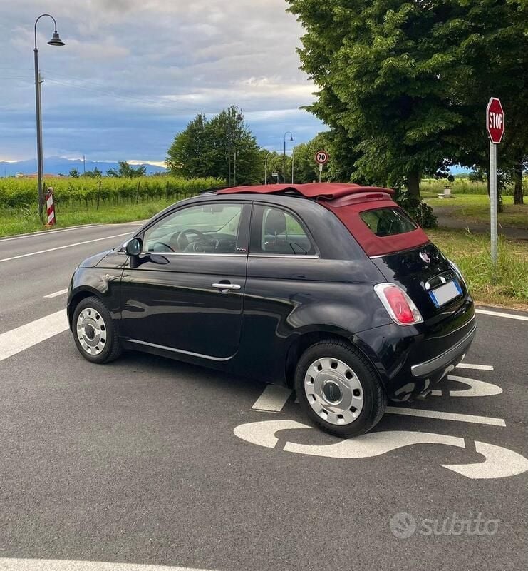 Usata Fiat 500 69 CV (50 kW) 2014 Nero Cabrio