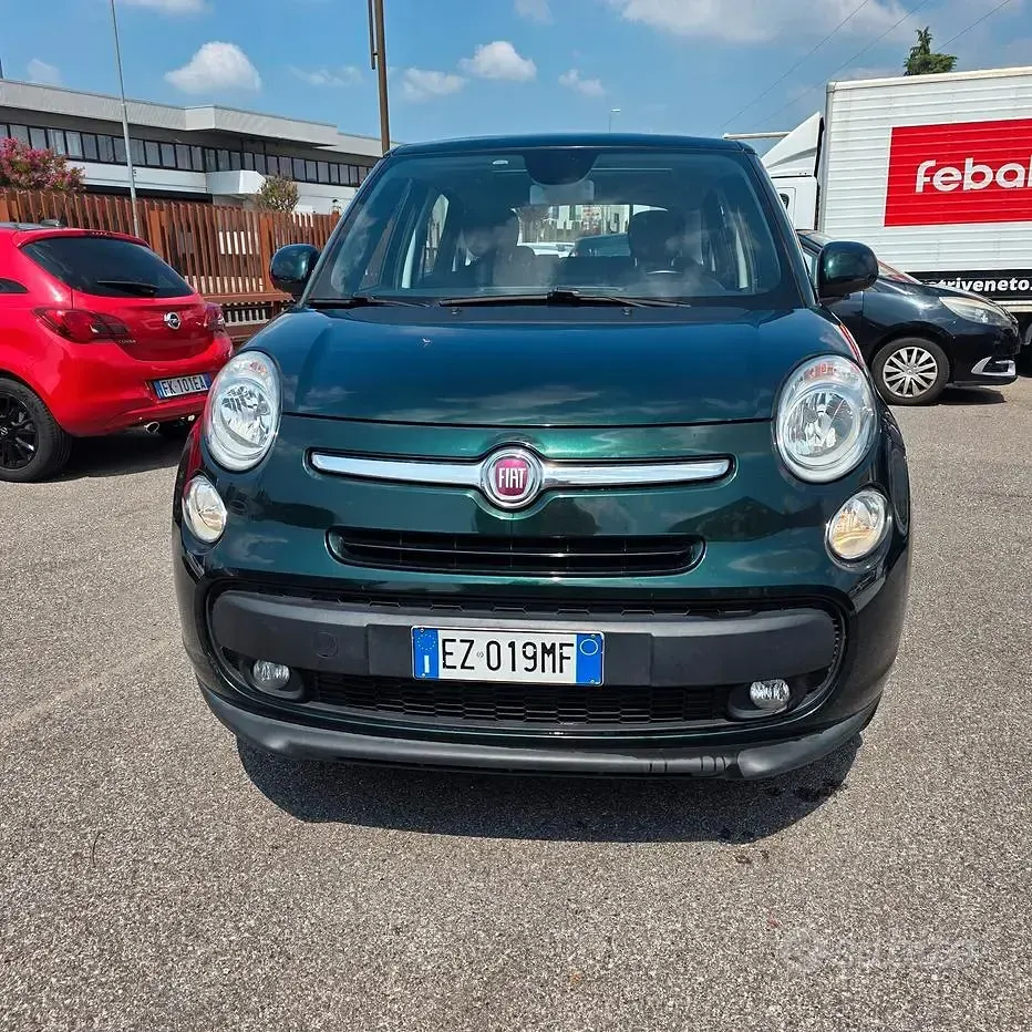 Usata Fiat 500L Living 80 CV (58 kW) 2015 Verde Monovolume