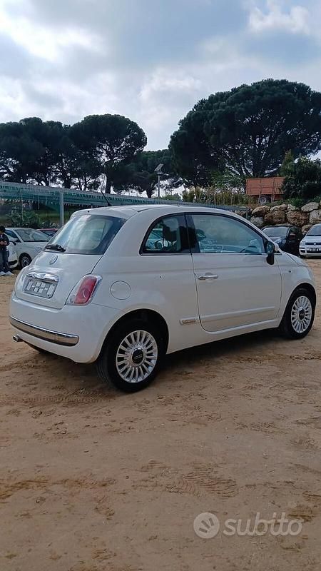 Usata Fiat 500 Lounge 69 CV (50 kW) 2009 Bianco Cabrio