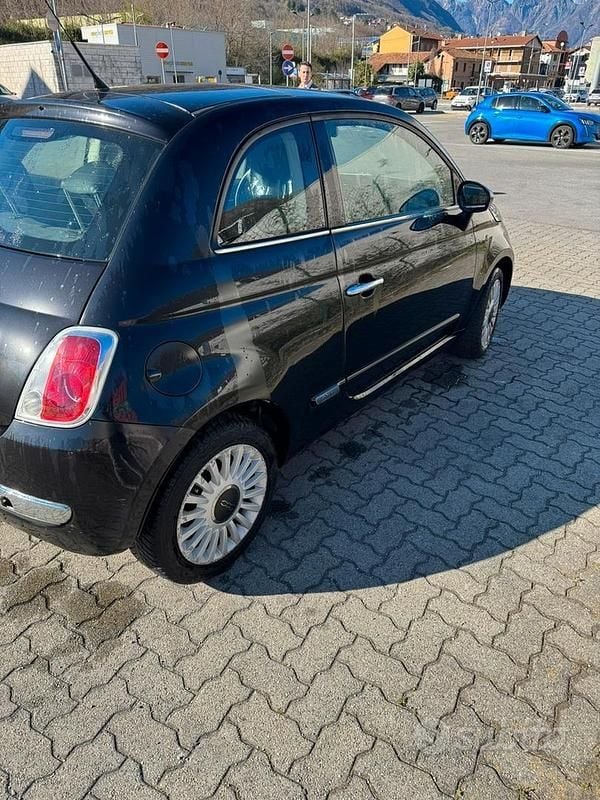Usata Fiat 500 Lounge 69 CV (50 kW) 2010 Nero Utilitaria