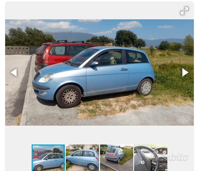 Usata Lancia Ypsilon 2004 Blu Utilitaria