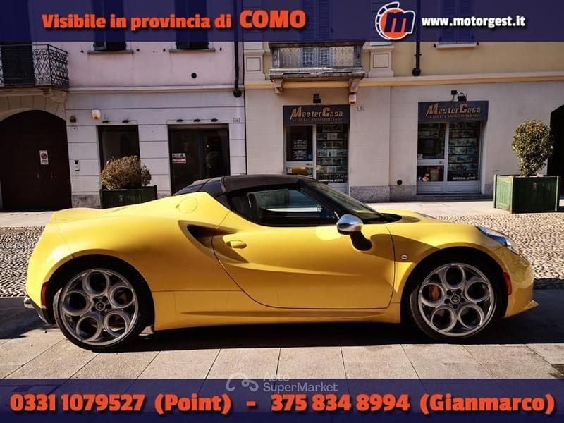 Usata Alfa Romeo 4C 241 CV (177 kW) 2017 Giallo Cabrio