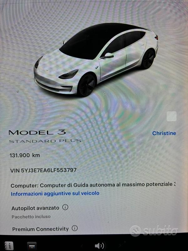 Bianco Usata 2020 Tesla Model 3 Tre volumi | 22.900 € (Buon prezzo) - Immagine 1/4