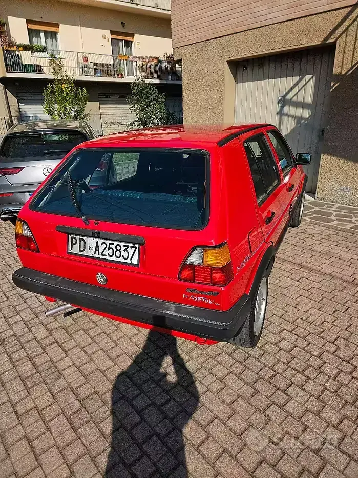 Usata VW Golf II 73 CV (53 kW) 1990 Rosso Utilitaria