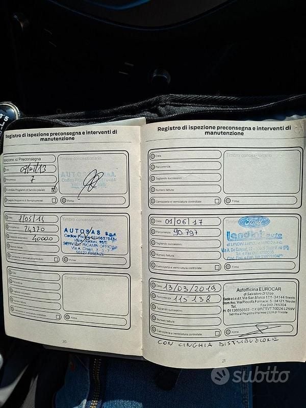 Usata Ford B-MAX 100 CV (73 kW) 2013 Bianco Monovolume