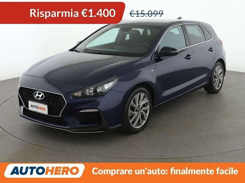 Usata Hyundai i30 N Line 120 CV (88 kW) 2019 Blu/azzurro Berlina