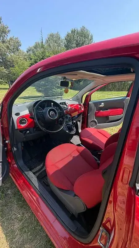 Usata Fiat 500 Lounge 69 CV (50 kW) 2012 Rosso Utilitaria