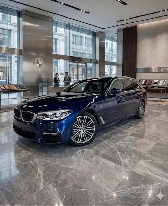 Usata BMW 520 M Sport 190 CV (139 kW) 2018 Blu Station wagon