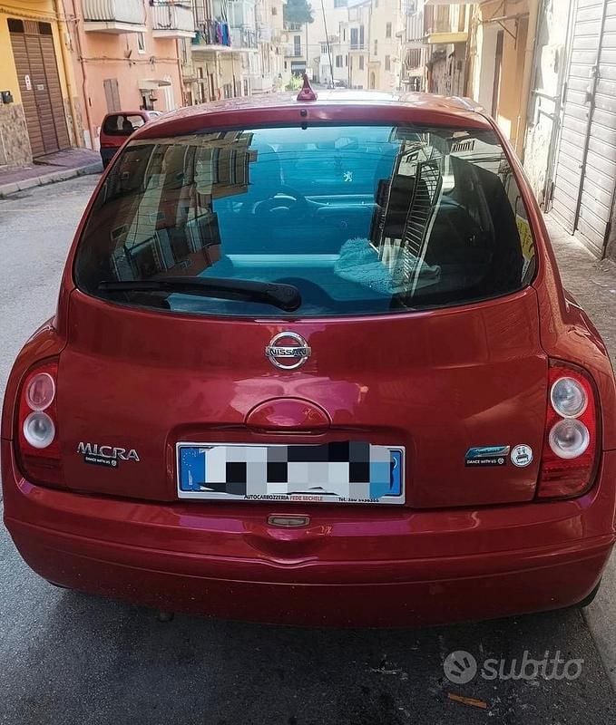Usata Nissan Micra 80 CV (58 kW) 2009 Rosso Berlina