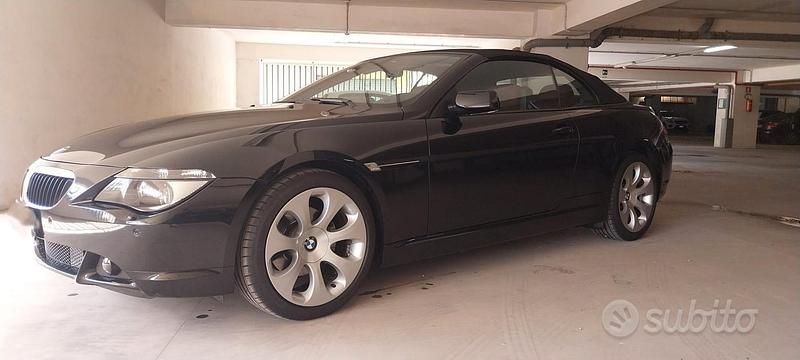 Usata BMW 630 Cabriolet Sport Line 272 CV (200 kW) 2007 Nero Cabrio