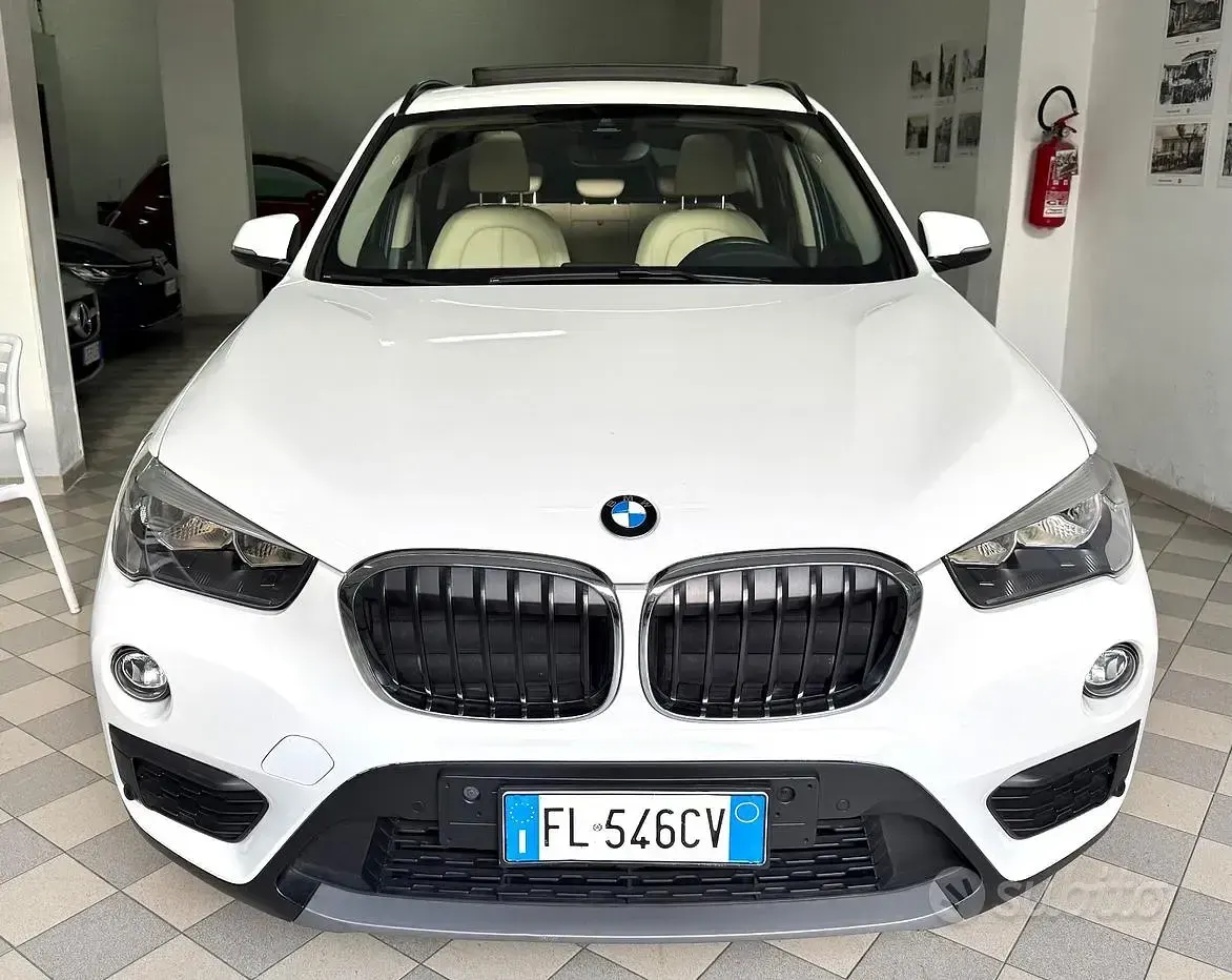 Usata BMW X1 Advantage 150 CV (110 kW) 2017 Bianco SUV