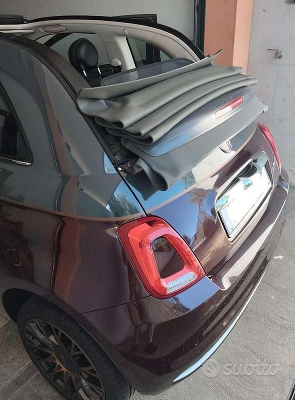 Usata Fiat 500 Collezione 69 CV (50 kW) 2019 Rosso Cabrio