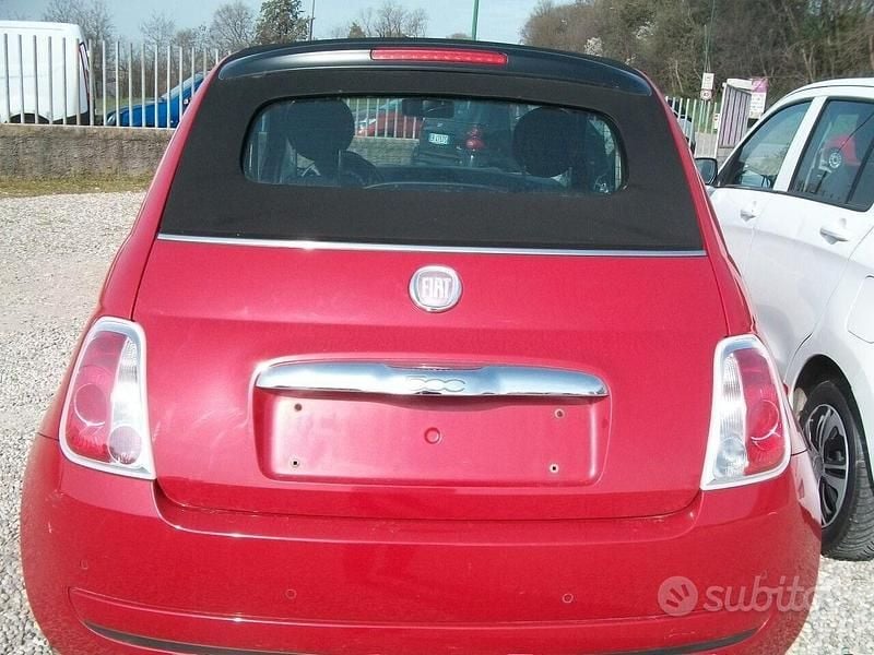 Usata Fiat 500C Rock 69 CV (50 kW) 2009 Rosso Cabrio