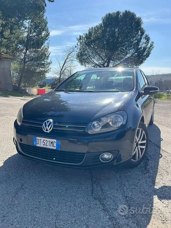Usata VW Golf VI 122 CV (89 kW) 2009 Nero Utilitaria