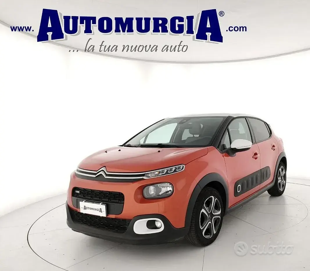 Usata Citroën C3 PureTech 82 CV (60 kW) 2017 Arancione Berlina