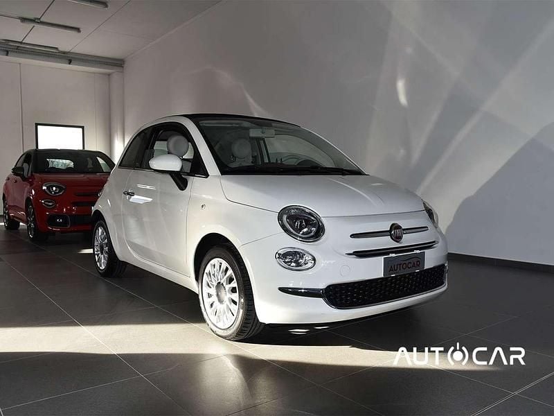 Usata Fiat 500C Lounge 69 CV (50 kW) 2019 Bianco  capote nera Cabrio