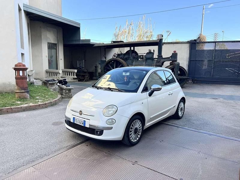 Usata Fiat 500 69 CV (50 kW) 2009 Bianco Cabrio