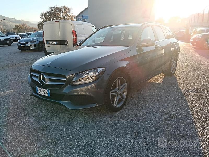 Usata Mercedes C200 Business 136 CV (100 kW) 2017 Grigio Station wagon