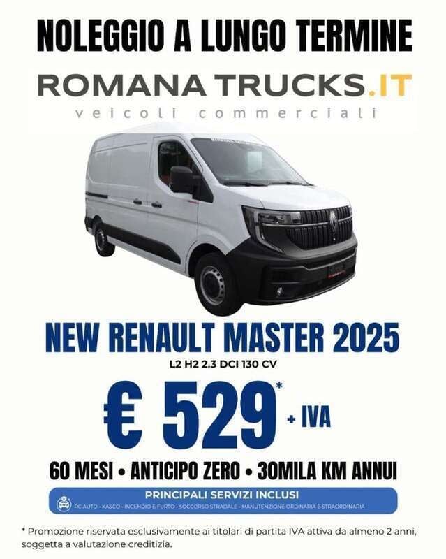 Nuova Renault Master 131 CV (96 kW) 2025 Bianco Furgone