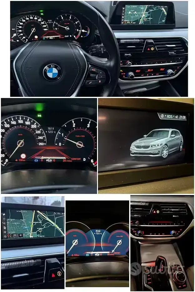 Usata BMW 520 Luxury Line 190 CV (139 kW) 2019 Blu Station wagon
