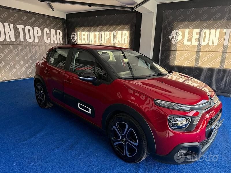 Usata Citroën C3 Shine 102 CV (75 kW) 2022 Rosso Utilitaria