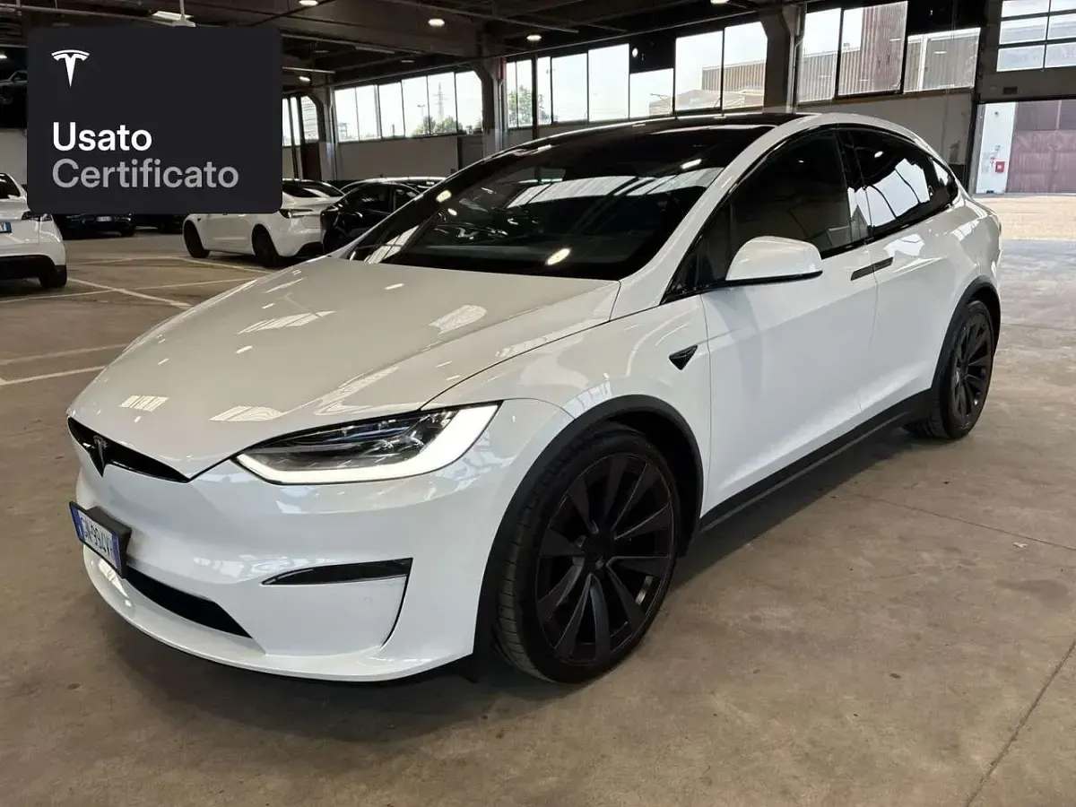 Usata Tesla Model X Plaid 750 kW (1020 CV) 2023 Pearl white multicoat SUV