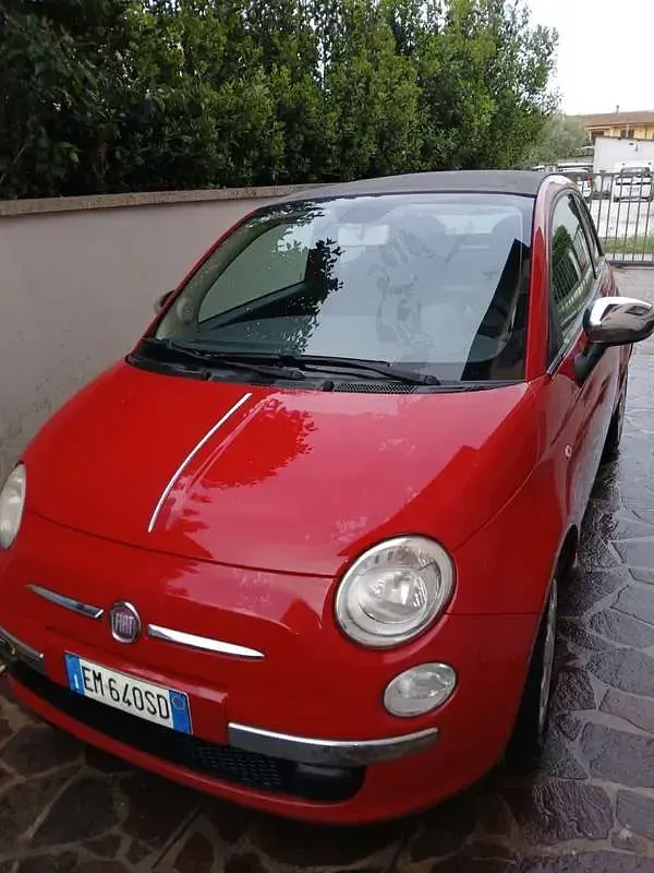 Usata Fiat 500C Pop 69 CV (50 kW) 2012 Rosso Cabrio