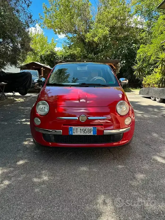 Usata Fiat 500 Pop 69 CV (50 kW) 2009 Rosso Cabrio
