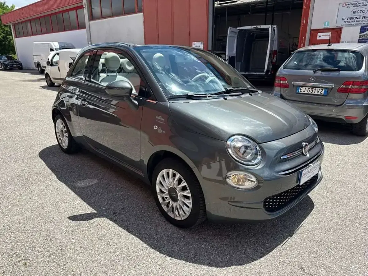 Usata Fiat 500C Lounge 69 CV (50 kW) 2019 Grigio scuro Cabrio