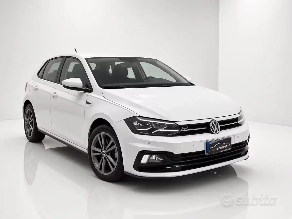 Usata VW Polo R-line 95 CV (69 kW) 2020 Bianco Utilitaria