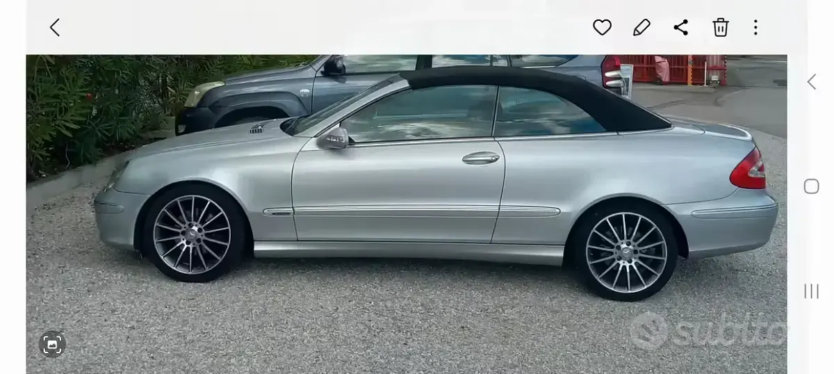 Usata Mercedes CLK200 2003 Grigio Cabrio