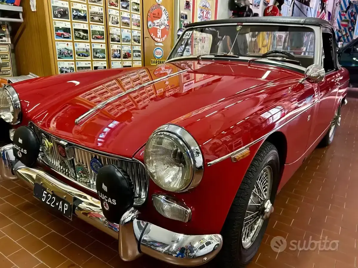 Usata MG Midget 65 CV (47 kW) 1960 Rosso Cabrio