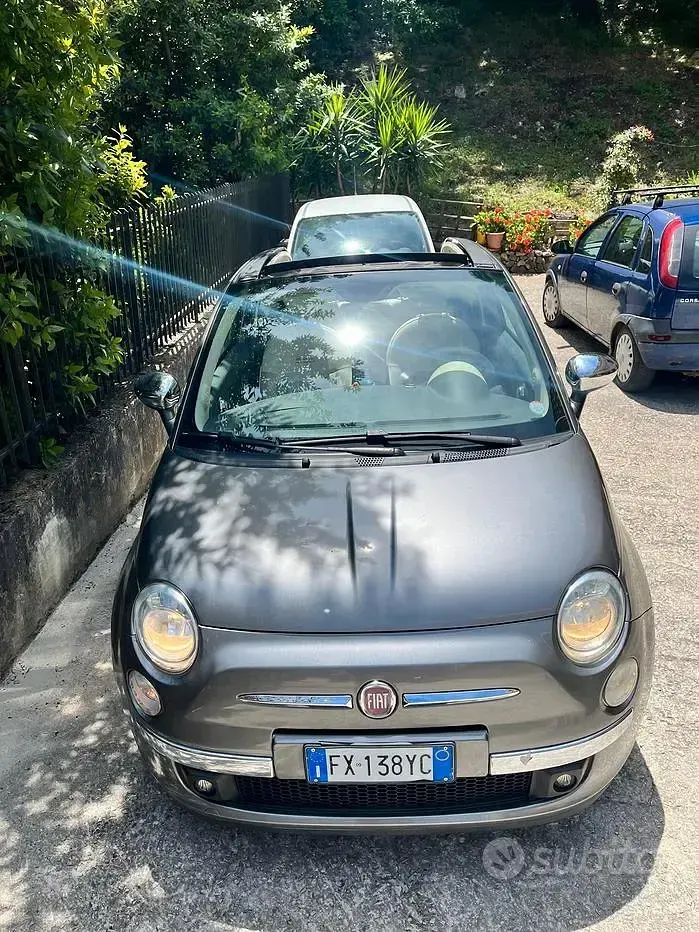 Usata Fiat 500 Lounge 69 CV (50 kW) 2015 Grigio Cabrio