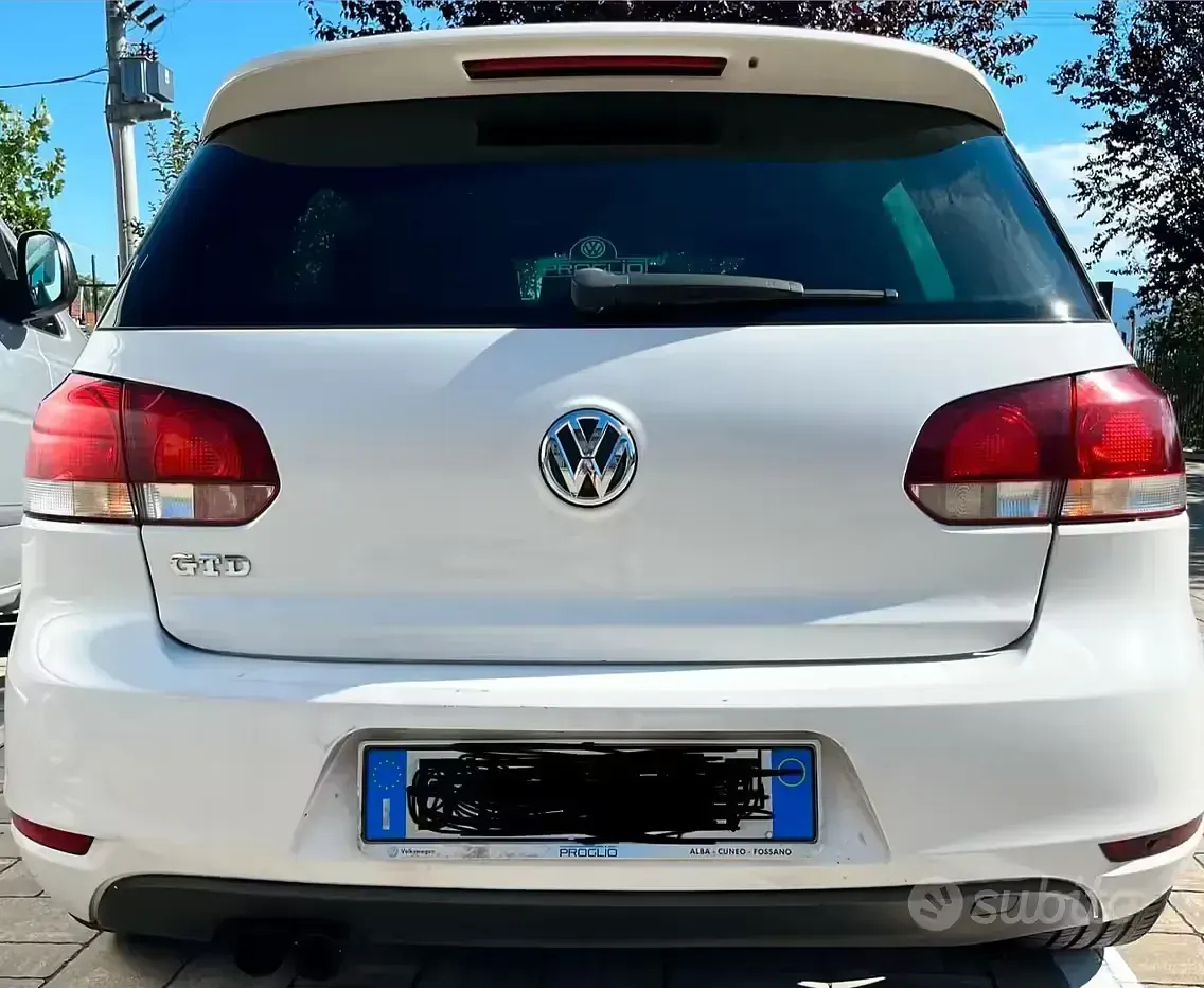 Usata VW Golf VI GTD 170 CV (125 kW) 2010 Bianco Utilitaria