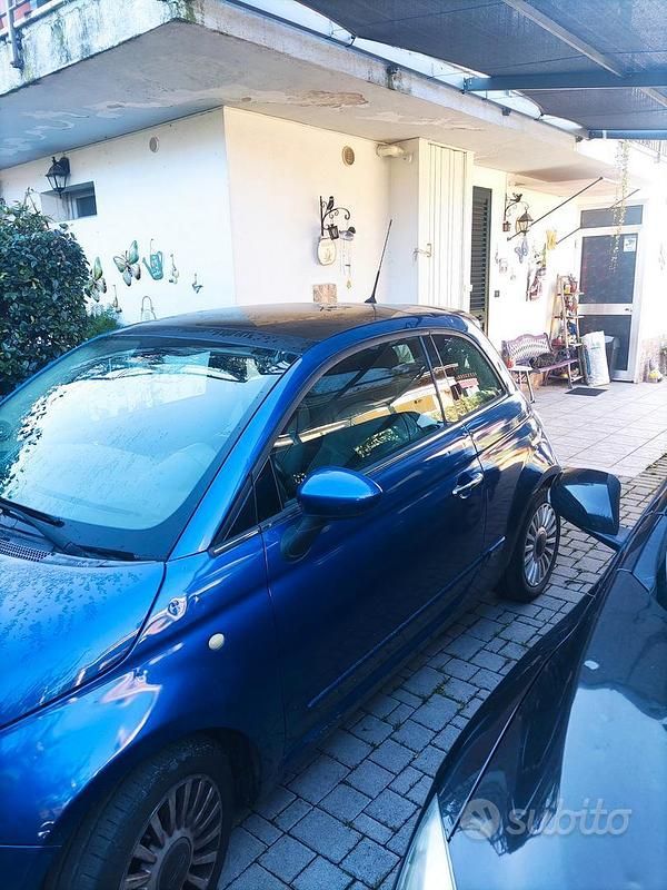 Usata Fiat 500 75 CV (55 kW) 2009 Blu Utilitaria