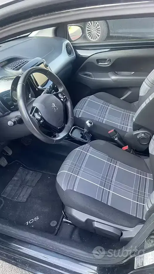 Usata Peugeot 108 69 CV (50 kW) 2017 Nero Berlina