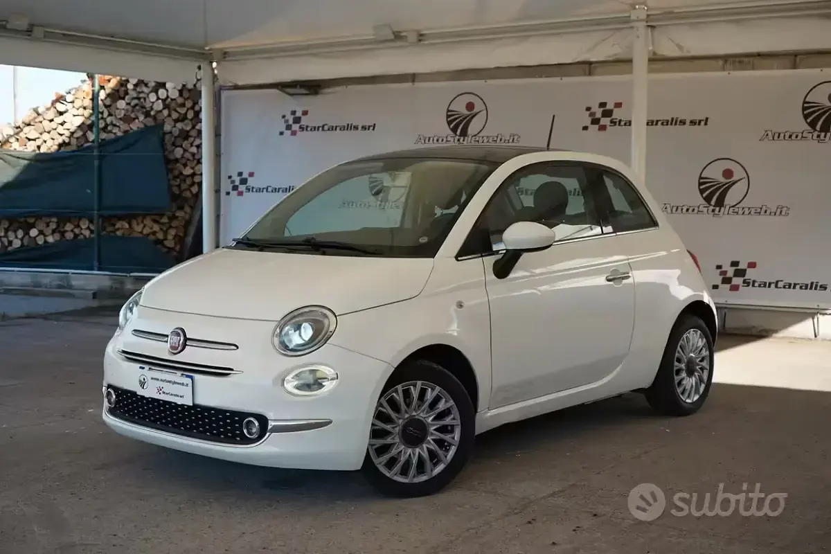 Usata Fiat 500 Lounge 95 CV (69 kW) 2016 Bianco Berlina