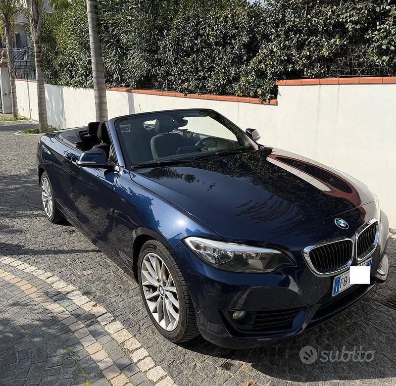 Usata BMW 220 190 CV (139 kW) 2015 Blu/azzurro Cabrio