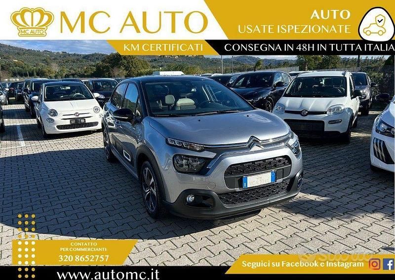 Grigio Usata 2022 Citroën C3 PureTech Tre volumi | 10.999 € (Buon prezzo) - Immagine 1/4