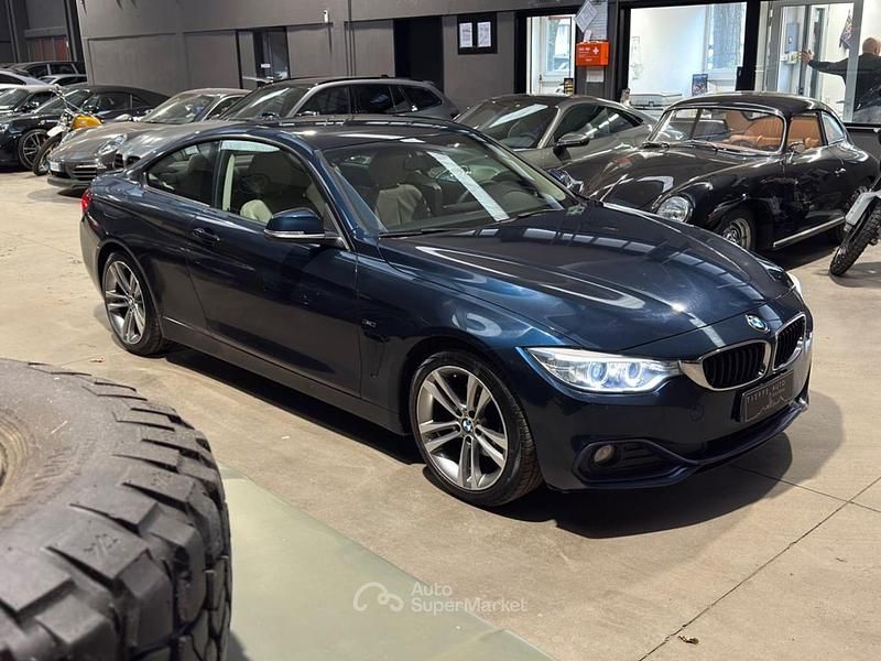 Usata BMW 420 Coupé Sport Line 190 CV (139 kW) 2015 Blu metallizzato Coupé
