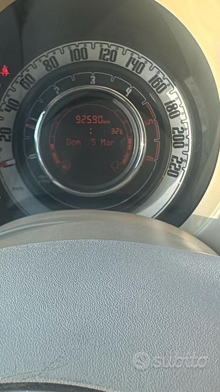 Usata Fiat 500 75 CV (55 kW) 2013 Grigio Cabrio