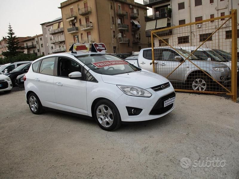 Usata Ford C-MAX Titanium 95 CV (69 kW) 2014 Bianco Monovolume