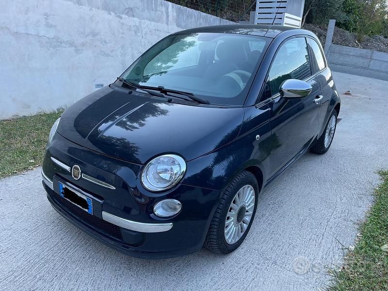 Usata Fiat 500 Lounge 75 CV (55 kW) 2010 Blu Berlina